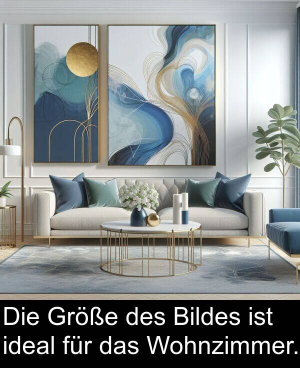 des: Die Größe des Bildes ist ideal für das Wohnzimmer.