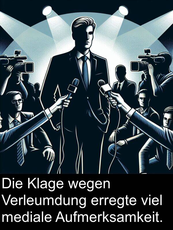 Klage: Die Klage wegen Verleumdung erregte viel mediale Aufmerksamkeit.