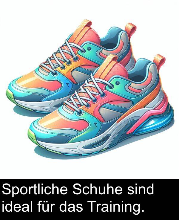 ideal: Sportliche Schuhe sind ideal für das Training.