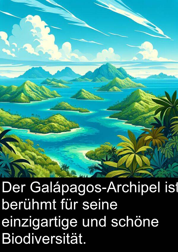 berühmt: Der Galápagos-Archipel ist berühmt für seine einzigartige und schöne Biodiversität.