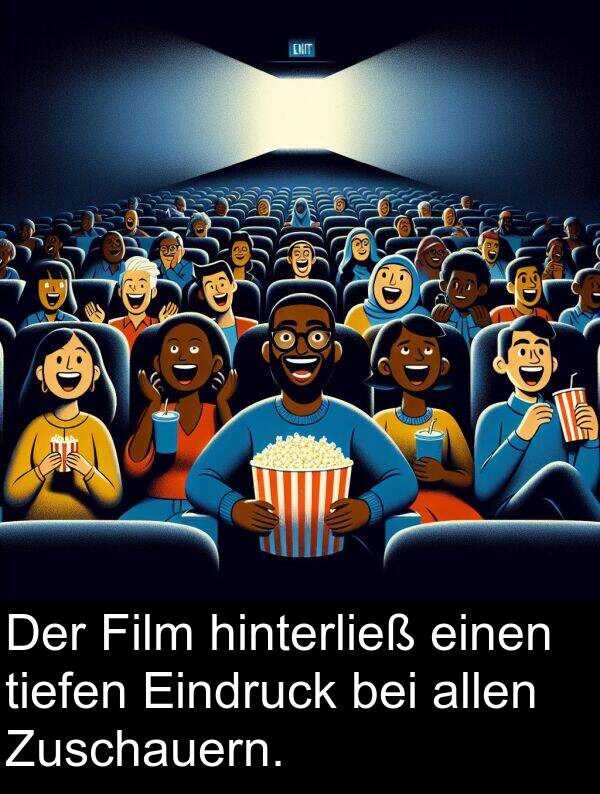 Eindruck: Der Film hinterließ einen tiefen Eindruck bei allen Zuschauern.