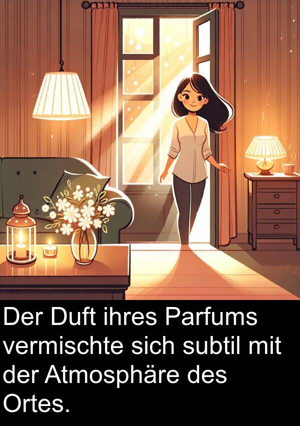 Duft: Der Duft ihres Parfums vermischte sich subtil mit der Atmosphäre des Ortes.