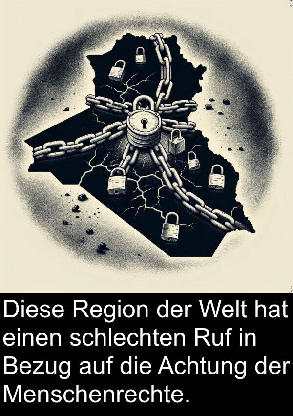 Region: Diese Region der Welt hat einen schlechten Ruf in Bezug auf die Achtung der Menschenrechte.