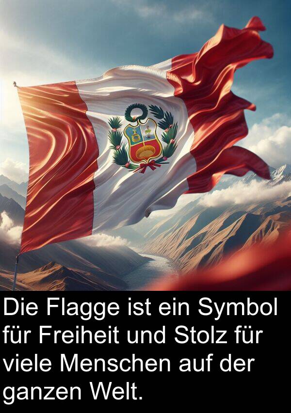 ganzen: Die Flagge ist ein Symbol für Freiheit und Stolz für viele Menschen auf der ganzen Welt.