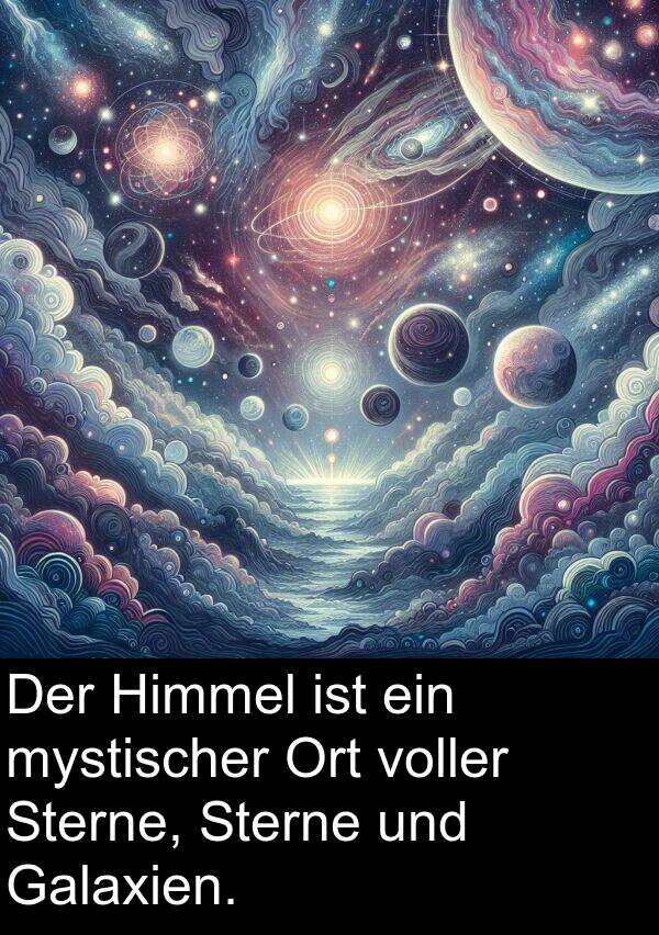 Galaxien: Der Himmel ist ein mystischer Ort voller Sterne, Sterne und Galaxien.