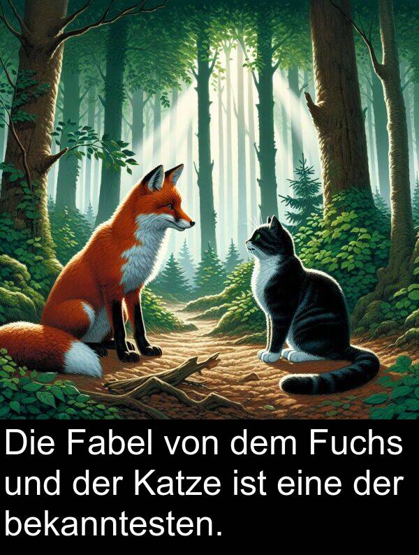 Katze: Die Fabel von dem Fuchs und der Katze ist eine der bekanntesten.