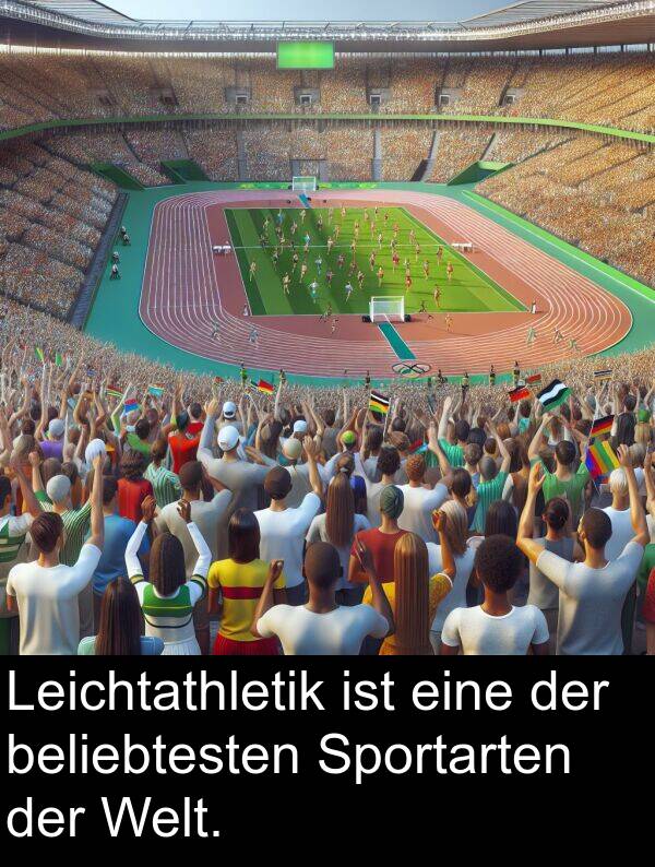 Sportarten: Leichtathletik ist eine der beliebtesten Sportarten der Welt.