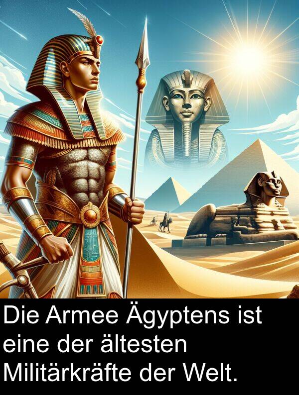 Ägyptens: Die Armee Ägyptens ist eine der ältesten Militärkräfte der Welt.