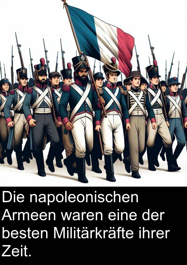 waren: Die napoleonischen Armeen waren eine der besten Militärkräfte ihrer Zeit.