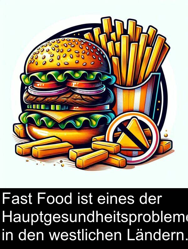 Fast: Fast Food ist eines der Hauptgesundheitsprobleme in den westlichen Ländern.