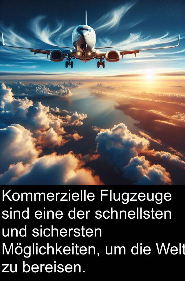 Kommerzielle: Kommerzielle Flugzeuge sind eine der schnellsten und sichersten Möglichkeiten, um die Welt zu bereisen.