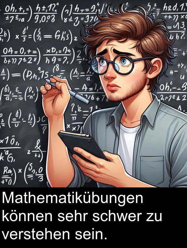 können: Mathematikübungen können sehr schwer zu verstehen sein.