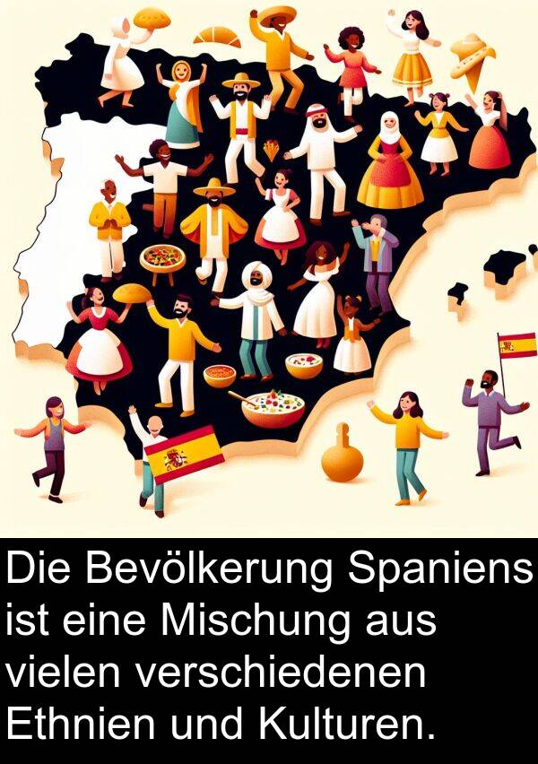 Ethnien: Die Bevölkerung Spaniens ist eine Mischung aus vielen verschiedenen Ethnien und Kulturen.