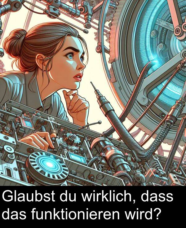 Glaubst: Glaubst du wirklich, dass das funktionieren wird?