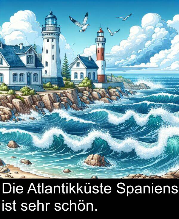 Atlantikküste: Die Atlantikküste Spaniens ist sehr schön.