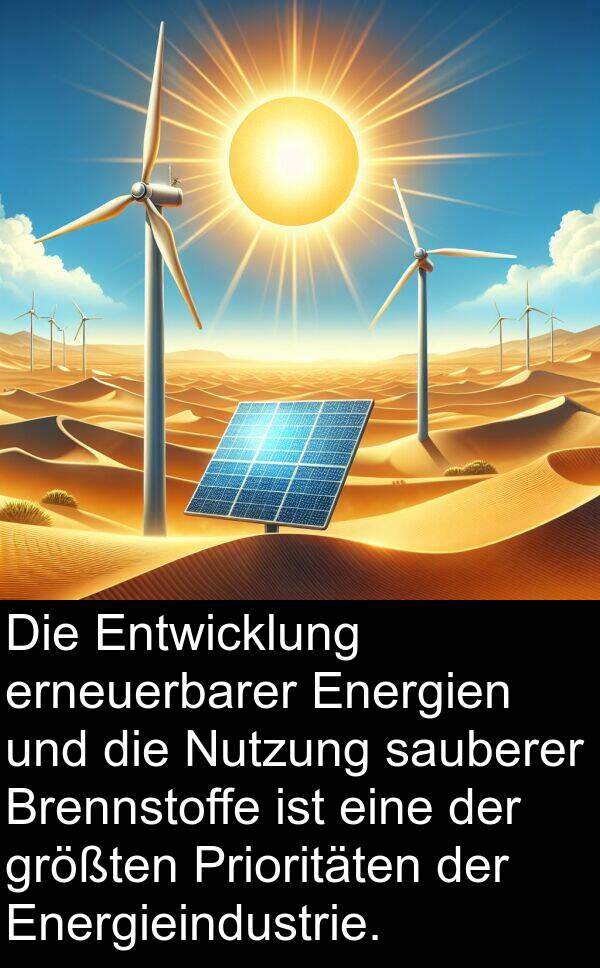 sauberer: Die Entwicklung erneuerbarer Energien und die Nutzung sauberer Brennstoffe ist eine der größten Prioritäten der Energieindustrie.