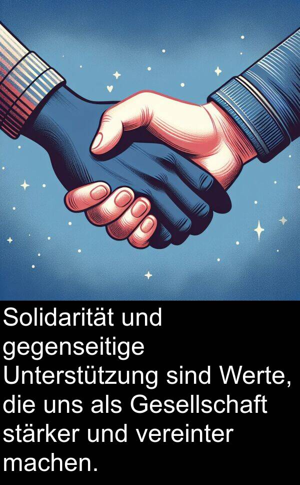 gegenseitige: Solidarität und gegenseitige Unterstützung sind Werte, die uns als Gesellschaft stärker und vereinter machen.