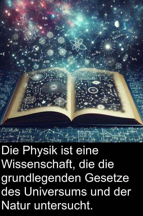 Natur: Die Physik ist eine Wissenschaft, die die grundlegenden Gesetze des Universums und der Natur untersucht.