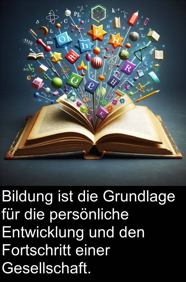 Entwicklung: Bildung ist die Grundlage für die persönliche Entwicklung und den Fortschritt einer Gesellschaft.