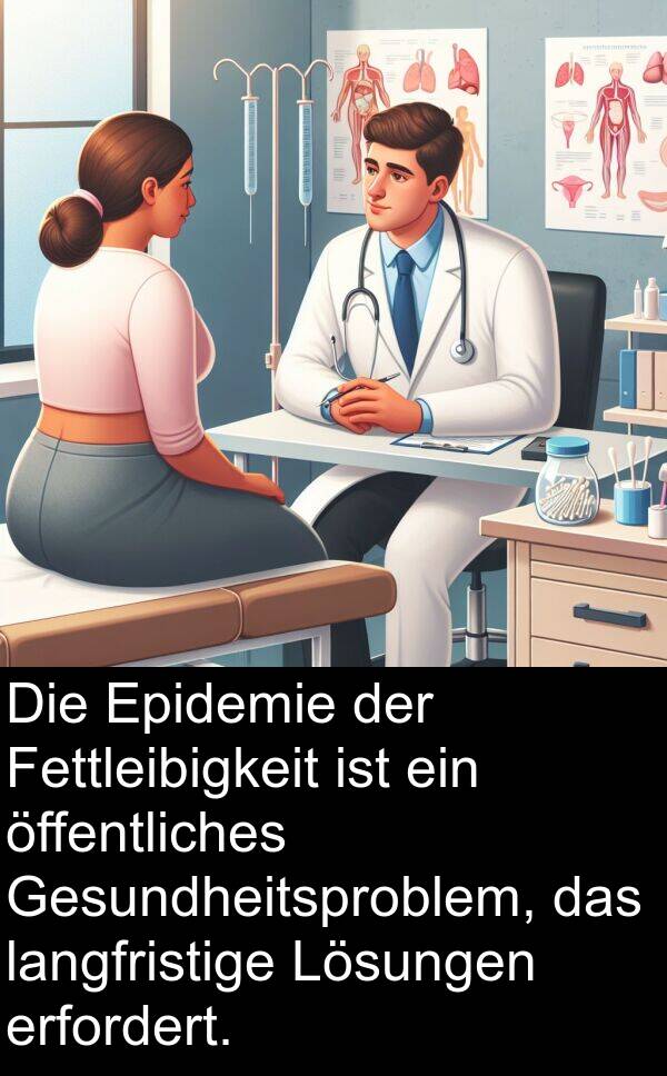 Gesundheitsproblem: Die Epidemie der Fettleibigkeit ist ein öffentliches Gesundheitsproblem, das langfristige Lösungen erfordert.