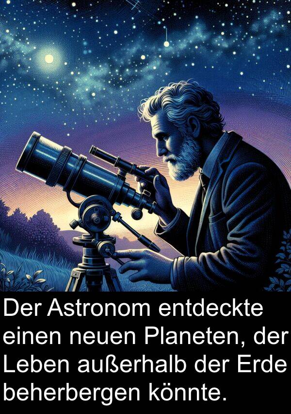 neuen: Der Astronom entdeckte einen neuen Planeten, der Leben außerhalb der Erde beherbergen könnte.