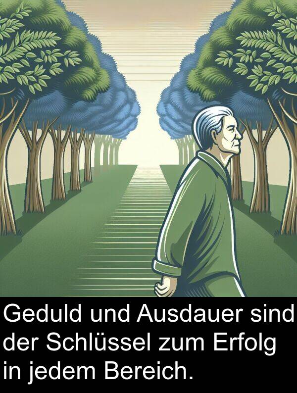 jedem: Geduld und Ausdauer sind der Schlüssel zum Erfolg in jedem Bereich.