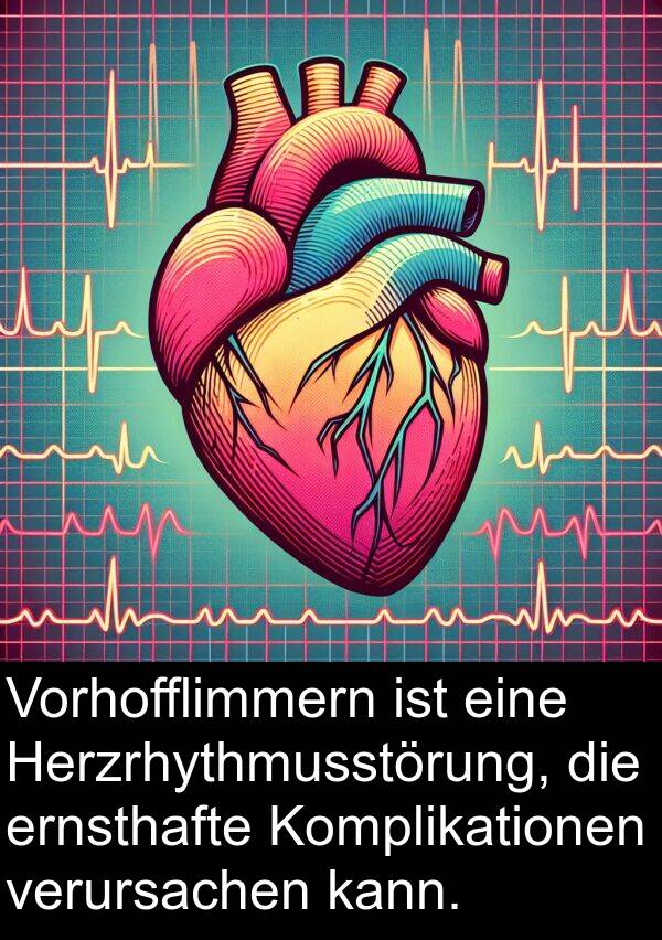 ernsthafte: Vorhofflimmern ist eine Herzrhythmusstörung, die ernsthafte Komplikationen verursachen kann.