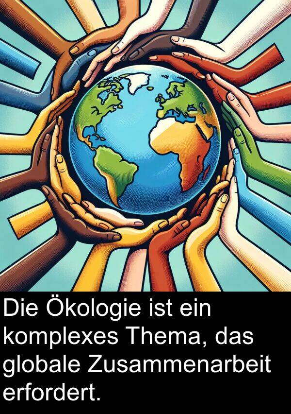 Ökologie: Die Ökologie ist ein komplexes Thema, das globale Zusammenarbeit erfordert.