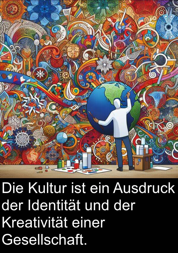 Kultur: Die Kultur ist ein Ausdruck der Identität und der Kreativität einer Gesellschaft.