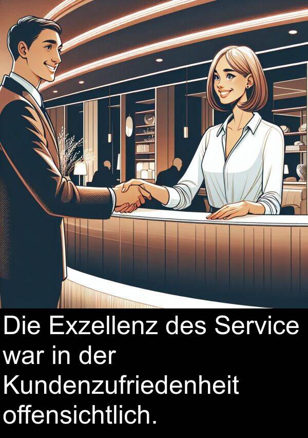 Kundenzufriedenheit: Die Exzellenz des Service war in der Kundenzufriedenheit offensichtlich.