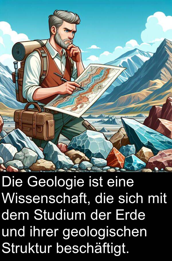 Erde: Die Geologie ist eine Wissenschaft, die sich mit dem Studium der Erde und ihrer geologischen Struktur beschäftigt.