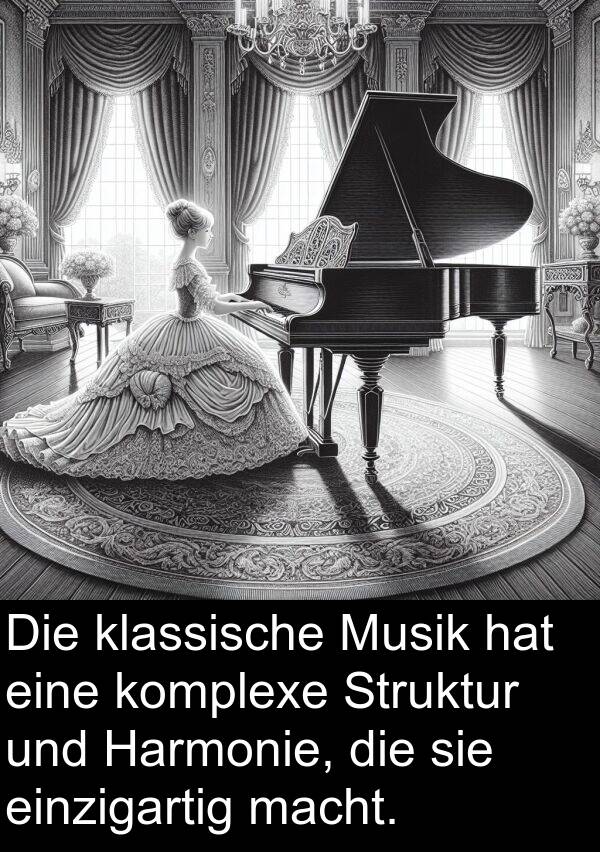 Harmonie: Die klassische Musik hat eine komplexe Struktur und Harmonie, die sie einzigartig macht.