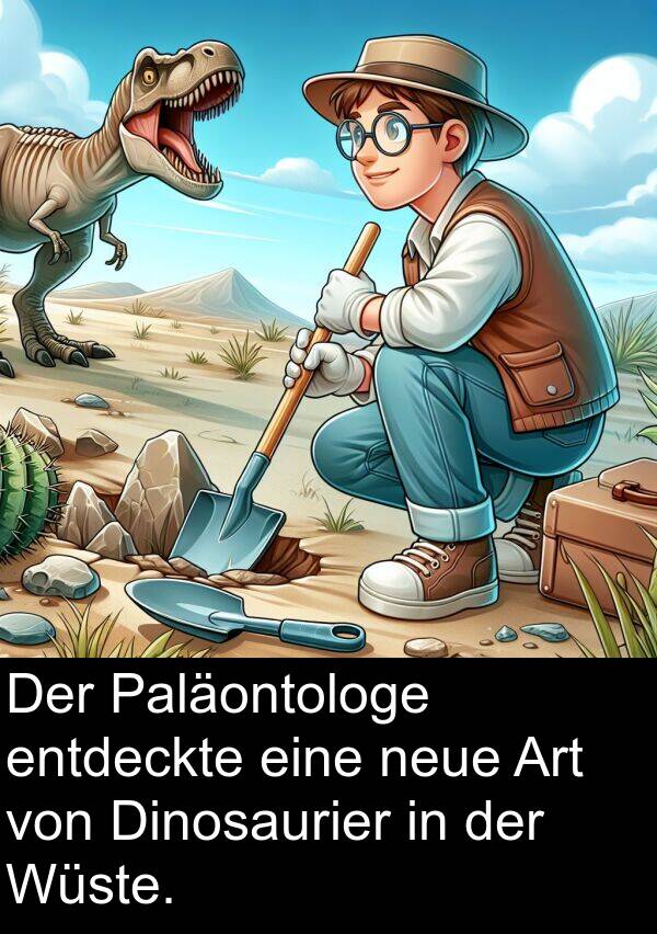 Dinosaurier: Der Paläontologe entdeckte eine neue Art von Dinosaurier in der Wüste.