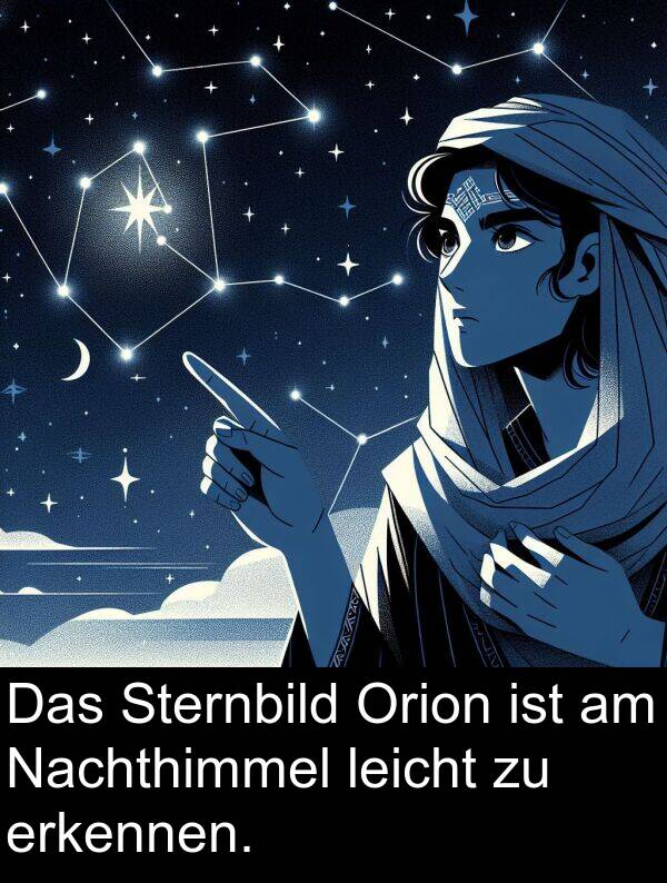 Orion: Das Sternbild Orion ist am Nachthimmel leicht zu erkennen.