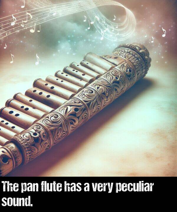 very: The pan flute has a very peculiar sound.