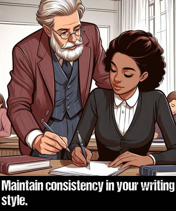 your: Maintain consistency in your writing style.