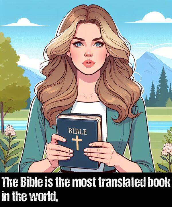 book: The Bible is the most translated book in the world.