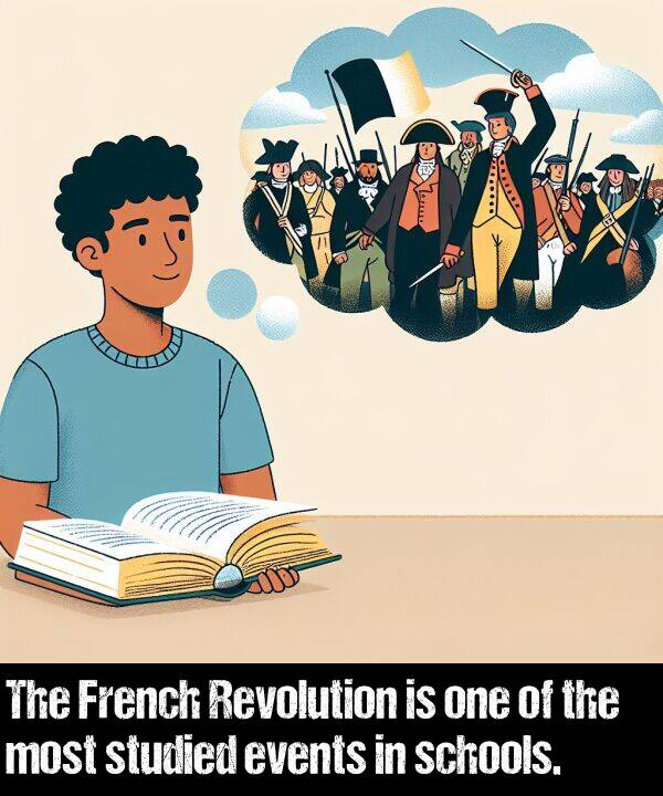 events: The French Revolution is one of the most studied events in schools.