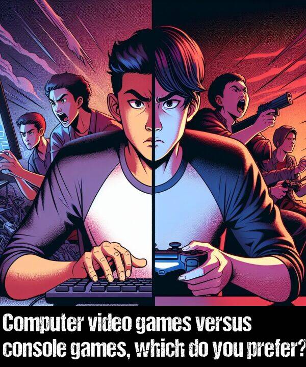 games: Computer video games versus console games, which do you prefer?