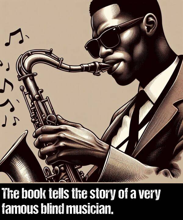 book: The book tells the story of a very famous blind musician.