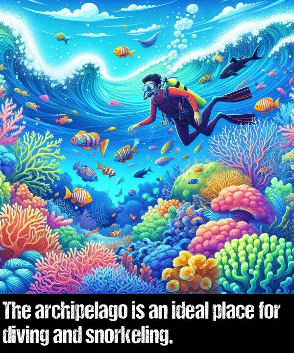 ideal: The archipelago is an ideal place for diving and snorkeling.