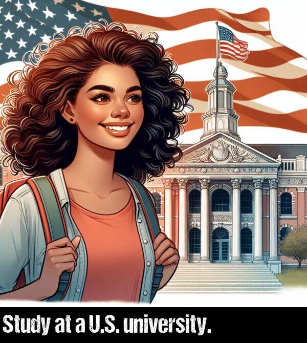 university: Study at a U.S. university.