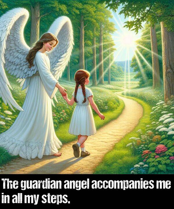 guardian: The guardian angel accompanies me in all my steps.