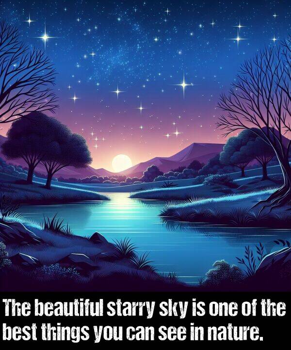 one: The beautiful starry sky is one of the best things you can see in nature.