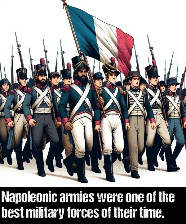 one: Napoleonic armies were one of the best military forces of their time.