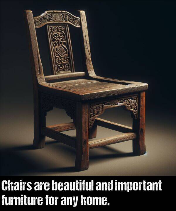 beautiful: Chairs are beautiful and important furniture for any home.