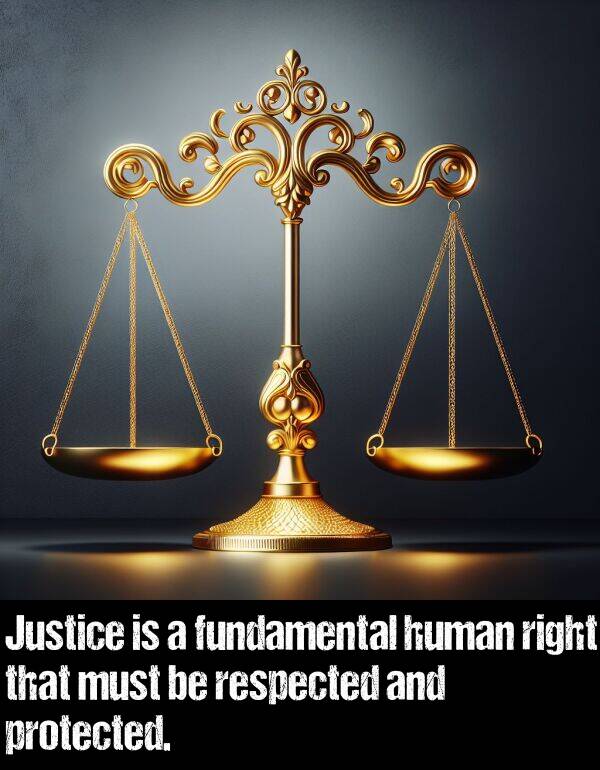 protected: Justice is a fundamental human right that must be respected and protected.