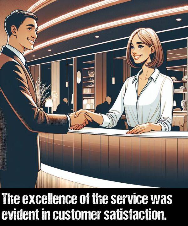 excellence: The excellence of the service was evident in customer satisfaction.