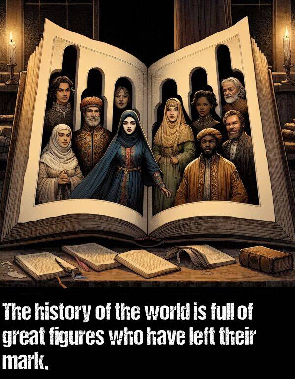 history: The history of the world is full of great figures who have left their mark.