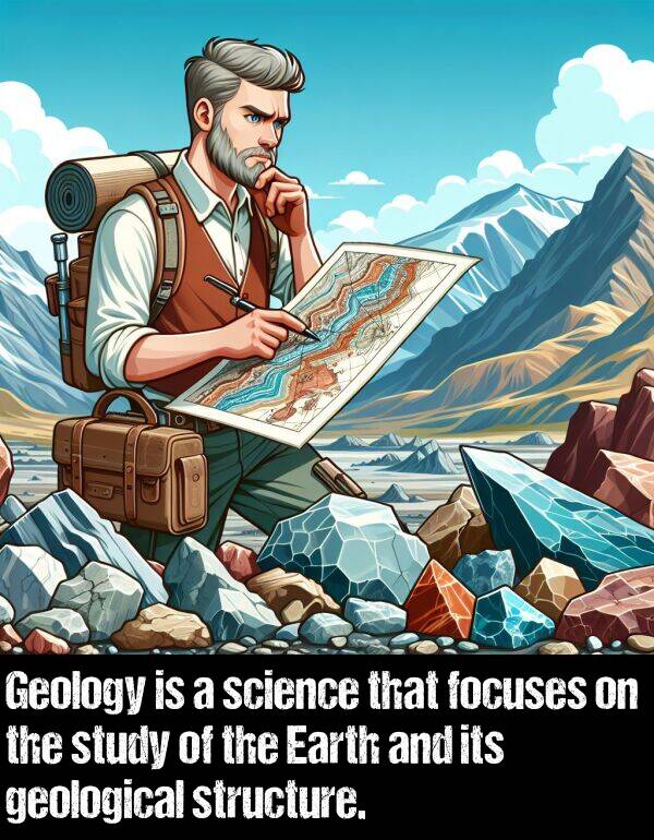 science: Geology is a science that focuses on the study of the Earth and its geological structure.